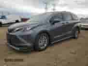 2025 Toyota Sienna LE with VIN 5TDBSKFC7SS171375, listed as a Copart auction lot 50835175 with 5,133 mi miles and Salvage title. Bid and sale history available at DreamBid. Image 1.