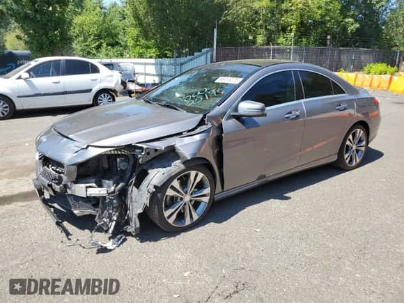 2016 Mercedes-Benz CLA 250 with VIN WDDSJ4GB5GN318414, listed as a Copart auction lot 66415225 with 84,321 mi miles and Salvage title. Bid and sale history available at DreamBid. Image 1.