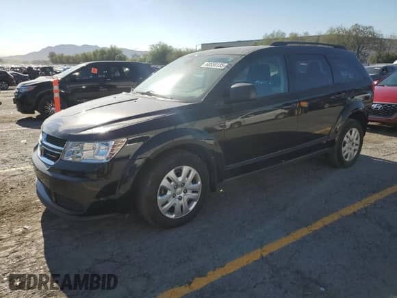 2018 Dodge Journey SE with VIN 3C4PDCAB2JT527076, listed as a Copart auction lot 68558135 with 71,676 mi miles and Salvage title. Bid and sale history available at DreamBid. Image 1.