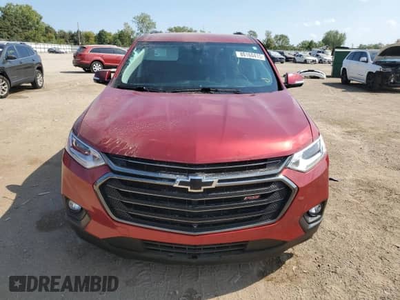 2020 Chevrolet Traverse RS with VIN 1GNERJKW7LJ169845, listed as a Copart auction lot 80160415 with 77,745 mi miles and Salvage title. Bid and sale history available at DreamBid. Image 5.