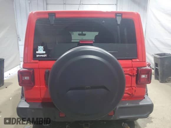 2021 Jeep Wrangler Unlimited 80th Anniversary z VIN 1C4HJXDG4MW512959, wystawiony jako Copart lot #72068575 z przebiegiem 49 015 mil mil oraz Szkoda całkowita • Salvage title. Historia ofert i sprzedaży dostępna na DreamBid. Obrazek 6.