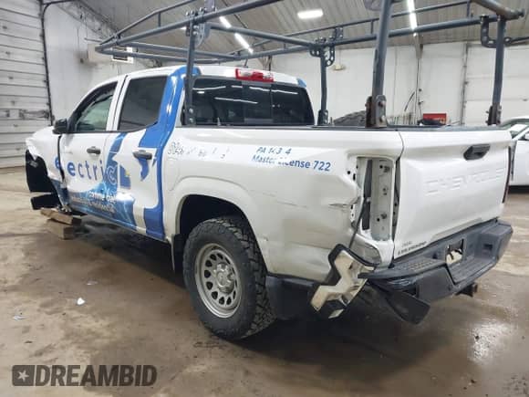 2023 Chevrolet Colorado 2WD Work Truck с VIN 1GCPSBEK3P1230828, выставлен на аукционе IAAI как лот 42211557 с пробегом 35 153 миль миль и . История ставок и продаж доступна на DreamBid. Изображение 3.