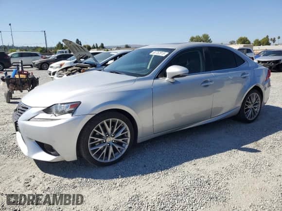 2015 Lexus IS 250 with VIN JTHBF1D29F5078554, listed as a Copart auction lot 80752815 with 105,358 mi miles and Salvage title. Bid and sale history available at DreamBid. Image 1.