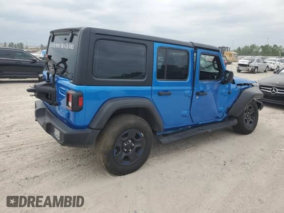 2022 Jeep Wrangler Unlimited Sport с VIN 1C4HJXDN6NW232539, выставлен на аукционе Copart как лот 52146025 с пробегом 29 571 миль миль и Списание • Salvage title. История ставок и продаж доступна на DreamBid. Изображение 3.