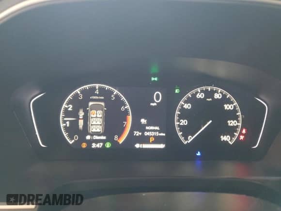 2023 Honda Pilot Touring with VIN 5FNYG1H73PB023953, listed as a Copart auction lot 70050455 with 45,315 mi miles and Salvage title. Bid and sale history available at DreamBid. Image 9.