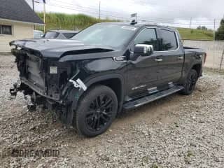 2023 GMC Sierra 1500 Denali with VIN 3GTUUGED9PG183205, listed as a Copart auction lot 69009305 with 7,355 mi miles and Salvage title. Bid and sale history available at DreamBid. Image 1.