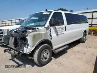 2023 Chevrolet Express Passenger LS с VIN 1GAZGNFP6P1175077, выставлен на аукционе Copart как лот 67916425 с пробегом 48 123 миль миль и Списание • Salvage title. История ставок и продаж доступна на DreamBid. Изображение 1.