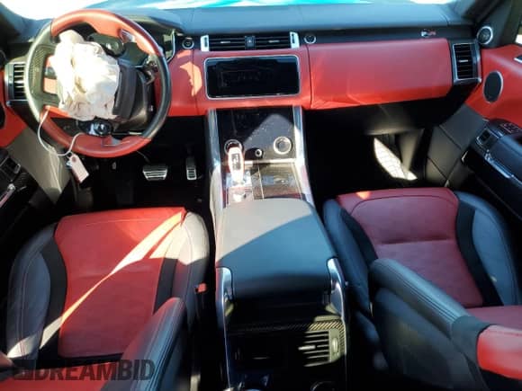 2022 Land Rover Range Rover Sport SVR with VIN SALWZ2RE0NA231341, listed as a Copart auction lot 85320344 with 32,573 mi miles and Salvage title. Bid and sale history available at DreamBid. Image 8.