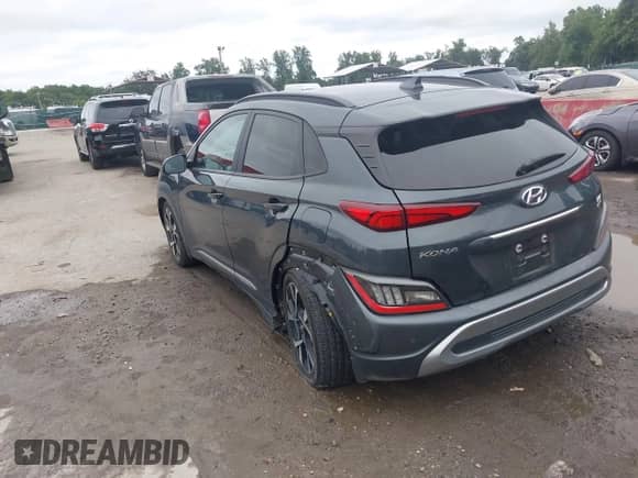 2022 Hyundai Kona Limited с VIN KM8K5CA37NU838543, выставлен на аукционе IAAI как лот 43043862 с пробегом 24 021 миль миль и . История ставок и продаж доступна на DreamBid. Изображение 3.