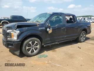 2020 Ford F-150 XL with VIN 1FTEW1CP3LKE93894, listed as a Copart auction lot 65887754 with 91,780 mi miles and Salvage title. Bid and sale history available at DreamBid. Image 1.