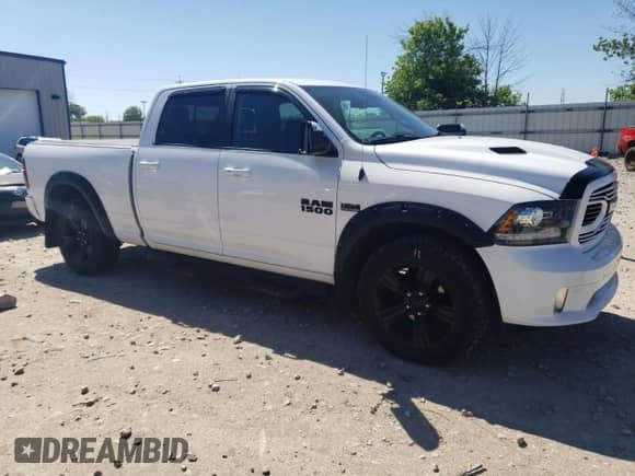 2018 Ram 1500 Sport with VIN 1C6RR7UT6JS197568, listed as a Copart auction lot 58298364 with Not provided miles and Clean title. Bid and sale history available at DreamBid. Image 4.