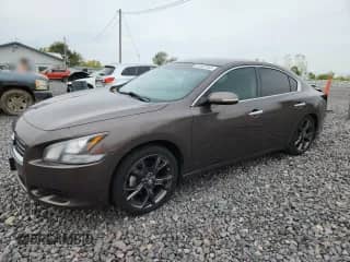 2014 Nissan Maxima S z VIN 1N4AA5AP5EC430533, wystawiony jako Copart lot #82082955 z przebiegiem 59 500 mil mil oraz Szkoda całkowita • Salvage title. Historia ofert i sprzedaży dostępna na DreamBid. Obrazek 1.