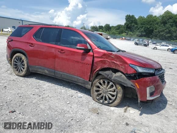 2023 Chevrolet Traverse RS z VIN 1GNERJKW5PJ253152, wystawiony jako Copart lot #64616685 z przebiegiem 57 894 mil mil oraz Szkoda całkowita • Salvage title. Historia ofert i sprzedaży dostępna na DreamBid. Obrazek 4.