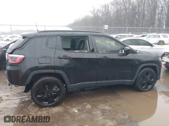 2020 Jeep Compass Latitude with VIN 3C4NJCBB5LT166329, listed as a IAAI auction lot 41554098 with 59,853 mi miles and . Bid and sale history available at DreamBid. Image 13.