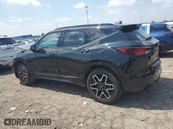 2023 Chevrolet Blazer RS z VIN 3GNKBKRS9PS147303, wystawiony jako Copart lot #63704505 z przebiegiem 55 798 mil mil oraz Szkoda całkowita • Salvage title. Historia ofert i sprzedaży dostępna na DreamBid. Obrazek 2.