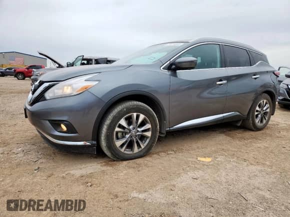 2017 Nissan Murano SL with VIN 5N1AZ2MG3HN174121, listed as a Copart auction lot 61374665 with 80,389 mi miles and Clean title. Bid and sale history available at DreamBid. Image 1.