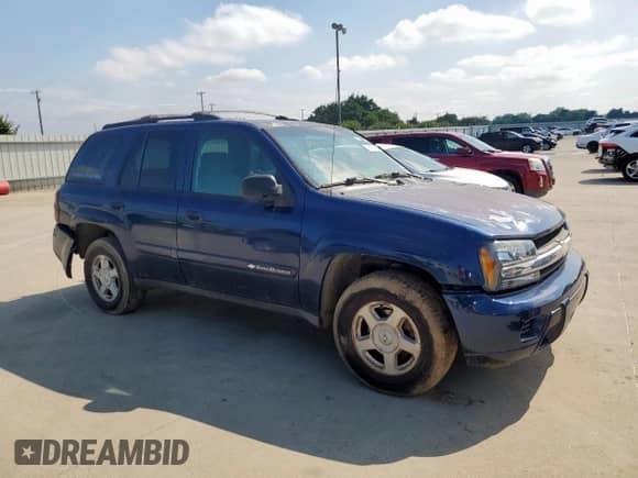 2002 Chevrolet TrailBlazer LS with VIN 1GNDS13S022339144, listed as a Copart auction lot 59672655 with 279,453 mi miles and Salvage title. Bid and sale history available at DreamBid. Image 4.