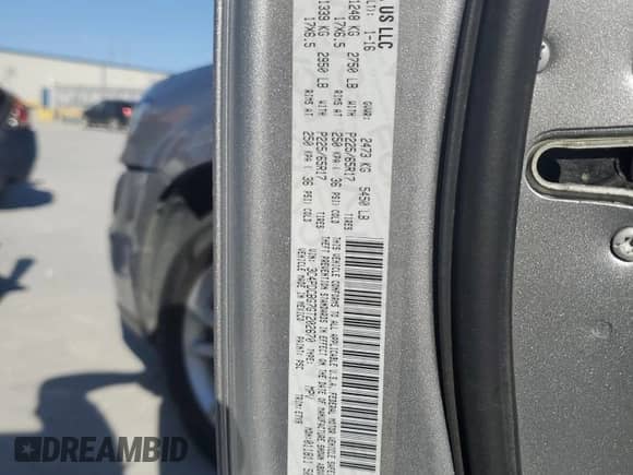 2016 Dodge Journey SXT with VIN 3C4PDCBG7GT202670, listed as a Copart auction lot 82617005 with 163,106 mi miles and Salvage title. Bid and sale history available at DreamBid. Image 13.