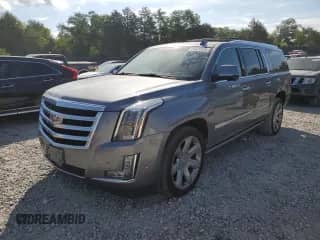 2018 Cadillac Escalade ESV Premium Luxury с VIN 1GYS4JKJ7JR344845, выставлен на аукционе Copart как лот 65029935 с пробегом 130 222 миль миль и Чистый • Clean title. История ставок и продаж доступна на DreamBid. Изображение 1.