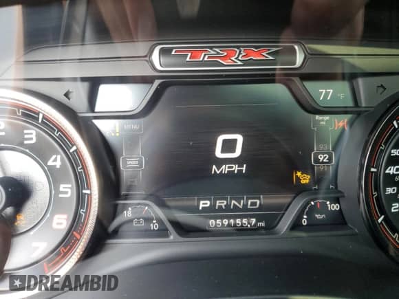 2021 Ram 1500 TRX с VIN 1C6SRFU99MN758770, выставлен на аукционе Copart как лот 64542315 с пробегом 59 155 миль миль и Списание • Salvage title. История ставок и продаж доступна на DreamBid. Изображение 9.