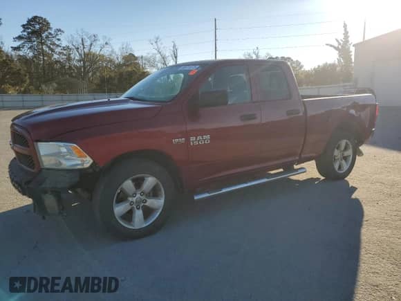 2014 Ram 1500 Tradesman z VIN 1C6RR6FT1ES129160, wystawiony jako Copart lot #88571575 z przebiegiem 160 701 mil mil oraz Szkoda całkowita • Salvage title. Historia ofert i sprzedaży dostępna na DreamBid. Obrazek 1.