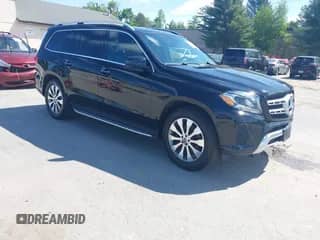 2018 Mercedes-Benz GLS 450 with VIN 4JGDF6EE3JB073582, listed as a IAAI auction lot 42404514 with 146,617 mi miles and . Bid and sale history available at DreamBid. Image 1.