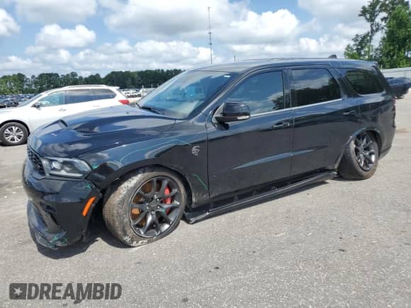 2023 Dodge Durango SRT Hellcat with VIN 1C4SDJH96PC694997, listed as a Copart auction lot 64183375 with 8,290 mi miles and Salvage title. Bid and sale history available at DreamBid. Image 1.