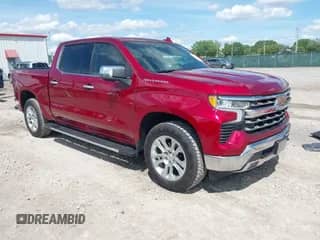 2024 Chevrolet Silverado 1500 LTZ with VIN 1GCUDGED5RZ248361, listed as a IAAI auction lot 42166575 with 7,640 mi miles and . Bid and sale history available at DreamBid. Image 1.