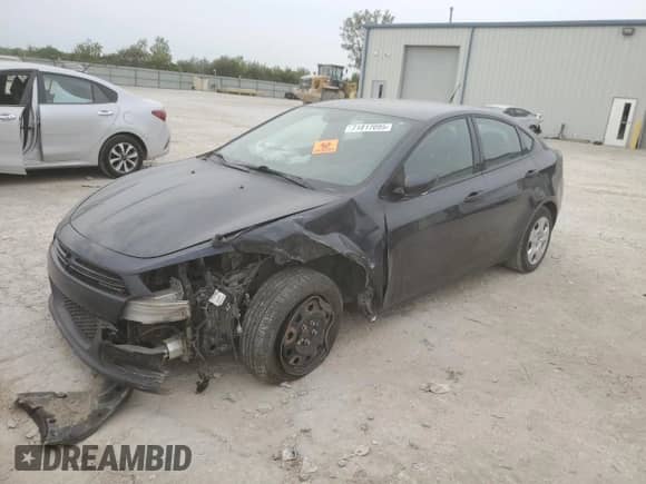 2013 Dodge Dart SE with VIN 1C3CDFAA2DD342242, listed as a Copart auction lot 71817095 with Not provided miles and Salvage title. Bid and sale history available at DreamBid. Image 1.