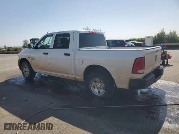 2021 Ram 1500 Tradesman with VIN 3C6RR7KT3MG685648, listed as a Copart auction lot 56912705 with 69,412 mi miles and Clean title. Bid and sale history available at DreamBid. Image 2.