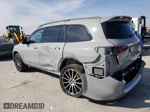 2024 Mercedes-Benz GLS 580 z VIN 4JGFF8FE5RB139547, wystawiony jako Copart lot #84903274 z przebiegiem 918 mil mil oraz Szkoda całkowita • Salvage title. Historia ofert i sprzedaży dostępna na DreamBid. Obrazek 2.