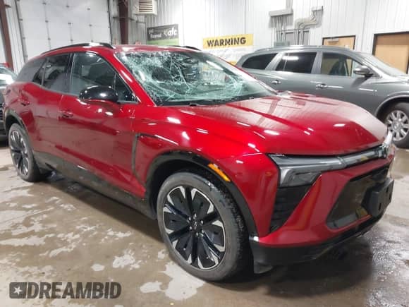 2024 Chevrolet Blazer EV eAWD RS с VIN 3GNKDCRJ9RS163625, выставлен на аукционе IAAI как лот 42553354 с пробегом 18 406 миль миль и . История ставок и продаж доступна на DreamBid. Изображение 1.