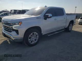 2023 Chevrolet Silverado 1500 LTZ with VIN 1GCUDGE87PZ298226, listed as a Copart auction lot 71559425 with 14,138 mi miles and Salvage title. Bid and sale history available at DreamBid. Image 1.