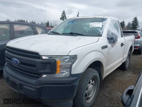 2019 Ford F-150 XL with VIN 1FTMF1CB7KKD57301, listed as a IAAI auction lot 41911127 with 80,928 mi miles and . Bid and sale history available at DreamBid. Image 2.