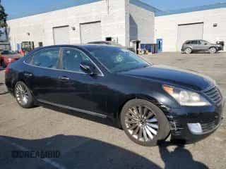 2014 Hyundai Equus Ultimate z VIN KMHGH4JHXEU090899, wystawiony jako Copart lot #71749675 z przebiegiem 118 886 mil mil oraz Czysty tytuł • Clean title. Historia ofert i sprzedaży dostępna na DreamBid. Obrazek 4.