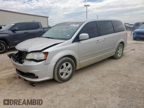 2012 Dodge Grand Caravan Crew with VIN 2C4RDGDG6CR108807, listed as a Copart auction lot 66375665 with 195,717 mi miles and Salvage title. Bid and sale history available at DreamBid. Image 1.