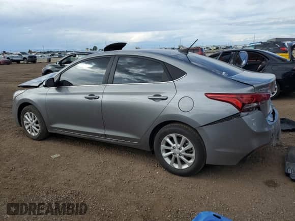 2022 Hyundai Accent SEL with VIN 3KPC24A60NE164297, listed as a Copart auction lot 80587735 with 41,771 mi miles and Salvage title. Bid and sale history available at DreamBid. Image 2.