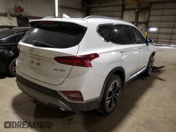 2019 Hyundai Santa Fe Ultimate with VIN 5NMS5CAA4KH118025, listed as a Copart auction lot 63428112 with 28,852 mi miles and . Bid and sale history available at DreamBid. Image 4.