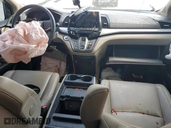 2022 Honda Odyssey EX-L z VIN 5FNRL6H71NB005218, wystawiony jako Copart lot #72063795 z przebiegiem Nie podano mil oraz Szkoda całkowita • Salvage title. Historia ofert i sprzedaży dostępna na DreamBid. Obrazek 8.