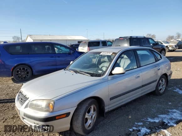 2004 Hyundai Elantra GT z VIN KMHDN56DX4U103396, wystawiony jako Copart lot #83343974 z przebiegiem 124 917 mil mil oraz Czysty tytuł • Clean title. Historia ofert i sprzedaży dostępna na DreamBid. Obrazek 1.