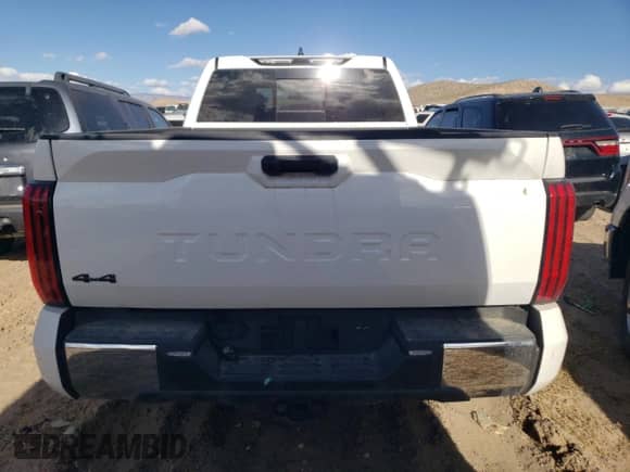 2024 Toyota Tundra SR5 with VIN 5TFLA5DA1RX185075, listed as a Copart auction lot 83707944 with 2,588 mi miles and Salvage title. Bid and sale history available at DreamBid. Image 6.