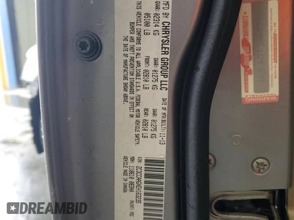 2014 Chrysler 300 с VIN 2C3CCAAGXEH163235, выставлен на аукционе Copart как лот 67244155 с пробегом 116 213 миль миль и Списание • Salvage title. История ставок и продаж доступна на DreamBid. Изображение 13.