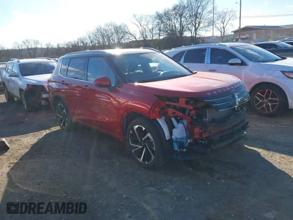 2023 Mitsubishi Outlander SEL with VIN JA4J4VA86PZ044725, listed as a IAAI auction lot 41211848 with 10,886 mi miles and . Bid and sale history available at DreamBid. Image 1.