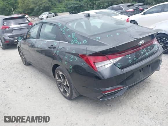 2023 Hyundai Elantra Limited with VIN KMHLP4AG5PU560994, listed as a IAAI auction lot 42941691 with 21,445 mi miles and . Bid and sale history available at DreamBid. Image 3.