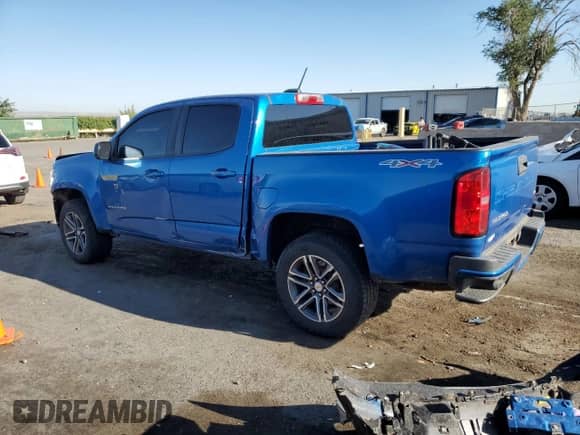 2021 Chevrolet Colorado 4WD Work Truck с VIN 1GCGTBENXM1162465, выставлен на аукционе Copart как лот 67245055 с пробегом 123 734 миль миль и Списание • Salvage title. История ставок и продаж доступна на DreamBid. Изображение 2.