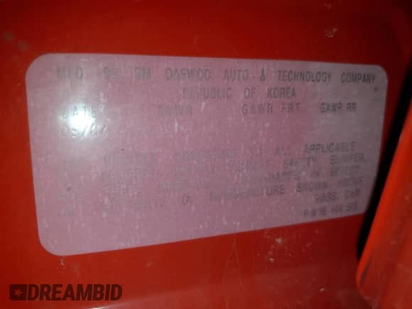 2005 Chevrolet Aveo LS with VIN KL1TD52665B299013, listed as a Copart auction lot 51605105 with 91,666 mi miles and Salvage title. Bid and sale history available at DreamBid. Image 12.