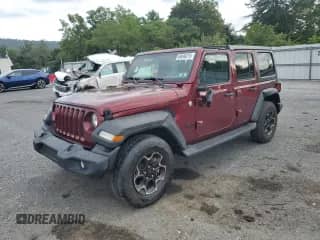 2021 Jeep Wrangler Unlimited Sport S с VIN 1C4HJXDNXMW718835, выставлен на аукционе Copart как лот 69496215 с пробегом 27 972 миль миль и Списание • Salvage title. История ставок и продаж доступна на DreamBid. Изображение 1.