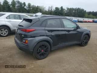 2021 Hyundai Kona Night Edition с VIN KM8K6CA59MU697407, выставлен на аукционе Copart как лот 80734915 с пробегом 58 523 миль миль и Списание • Salvage title. История ставок и продаж доступна на DreamBid. Изображение 3.