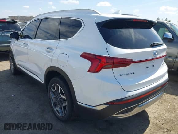 2022 Hyundai Santa Fe Limited with VIN KM8S5DA12NU026331, listed as a IAAI auction lot 43180016 with 27,529 mi miles and . Bid and sale history available at DreamBid. Image 3.