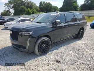 2021 Cadillac Escalade ESV Sport z VIN 1GYS4PKL4MR271104, wystawiony jako Copart lot #80671385 z przebiegiem 109 687 mil mil oraz Szkoda całkowita • Salvage title. Historia ofert i sprzedaży dostępna na DreamBid. Obrazek 1.